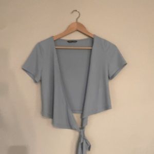 Short -Sleeve Wrap Shirt